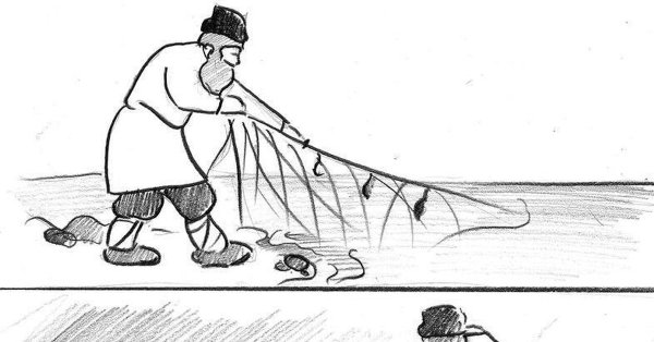 Раскраски к сказке Пушкина о рыбаке и рыбке