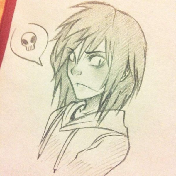 Джефф и Слендермен карандашом