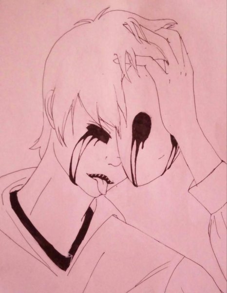 Крипипаста Клокворк для срисовки