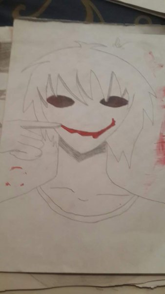 Раскраски крипипаста Джефф