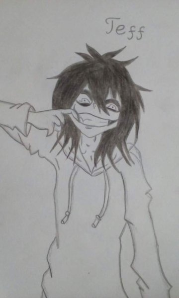 Крипипаста для срисовки Джефф