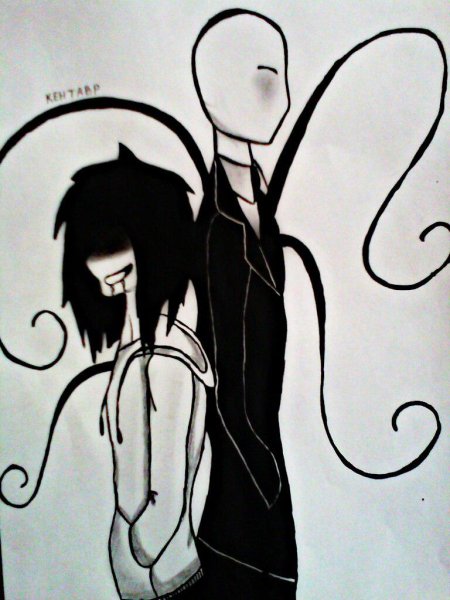 Нарисовать Джеффа убийцу карандашом из крипипасты