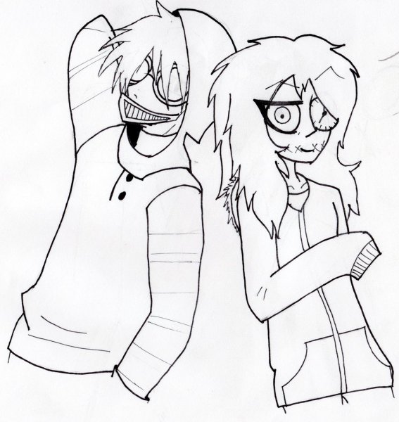 Рисунки крипипасты для срисовки