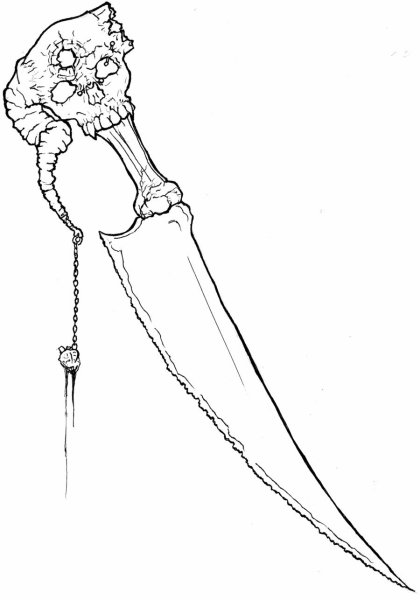 Кинжал зарисовки