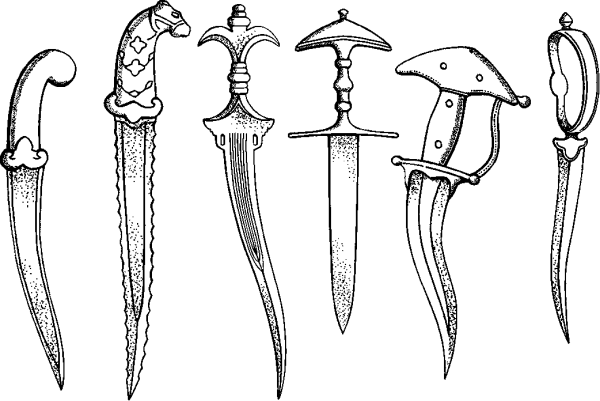 Рисование холодного оружия