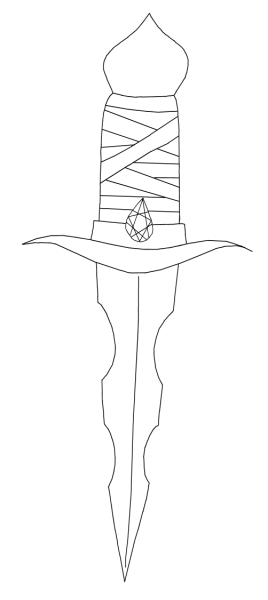 Кинжал рисовать