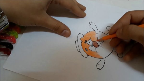 Смешарики рисунки для срисовки Копатыч