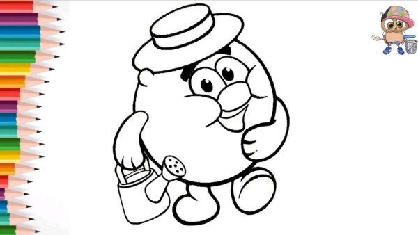 Копатыч раскраска для детей