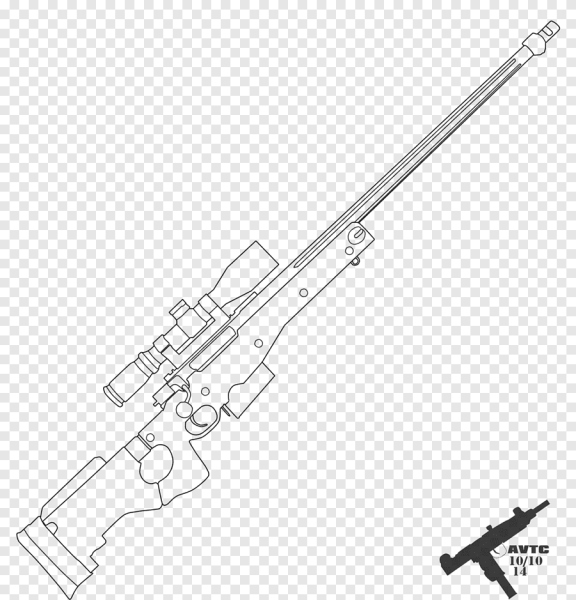 Раскраски оружие из КС го АВП