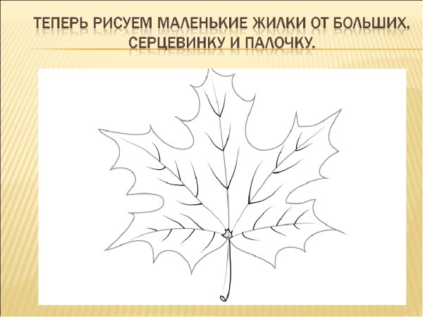 Как нарисовать кленовый листик