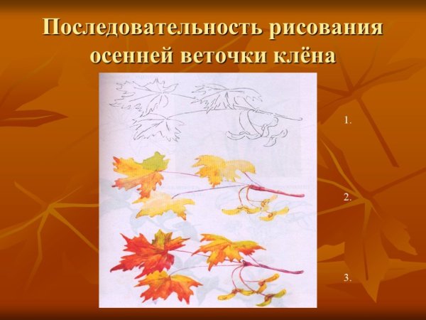 Презентацию рисование осень