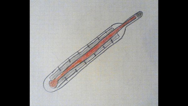 Рисование градусник в средней группе