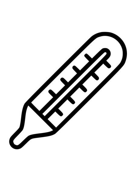 Жидкостной термометр в векторных рисунках