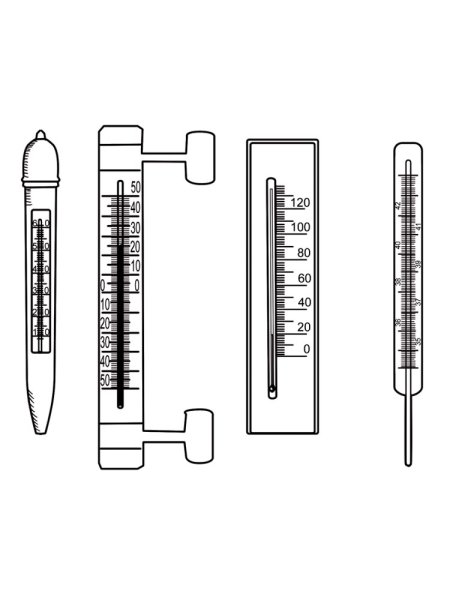 Градусник ртутный вектор