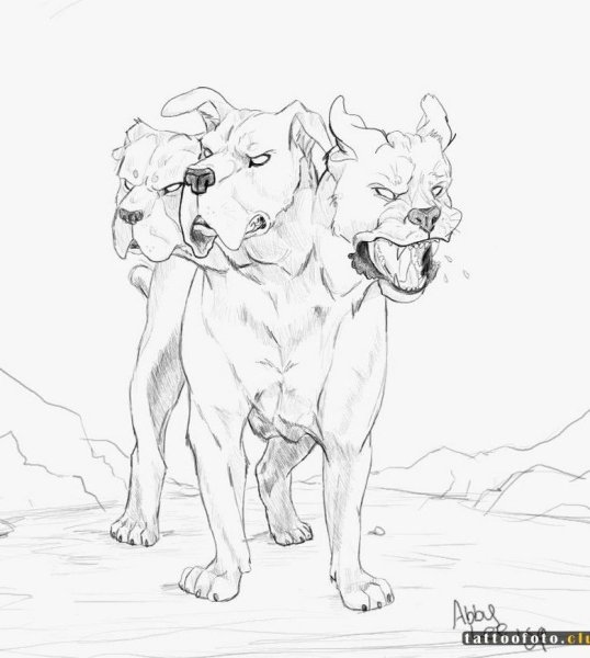 Цербер Аида раскраска