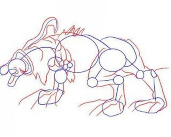 Нарисовать Цербера поэтапно