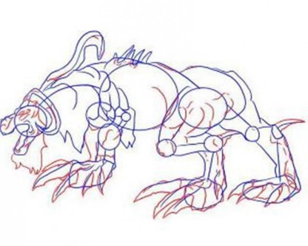 Цербер нарисовать