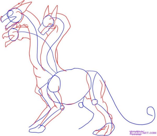 Гидра пошаговое рисование