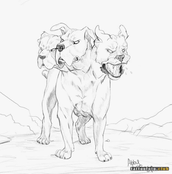 Цербер эскиз для девушек