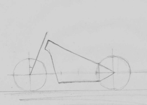 Рисунок мотоцикл Дельта