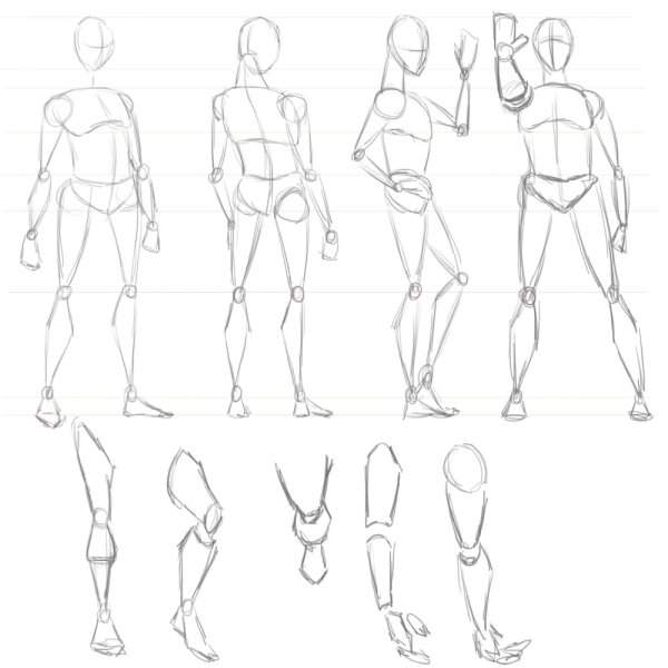 Фигура человека для рисования