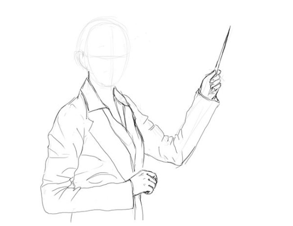 Срисовать рисунок для учителя