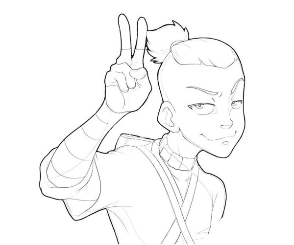 Сокка раскраска