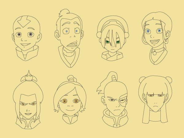 Референсы эмоций аниме аанг