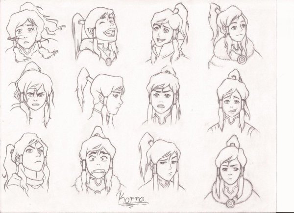 Аватар аанг и Катара рисунок