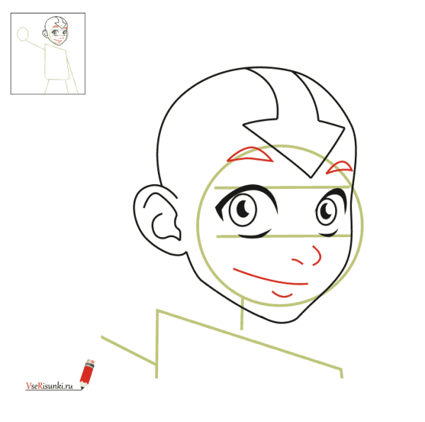 Раскраски аватар Легенда об Аанге ТОФ