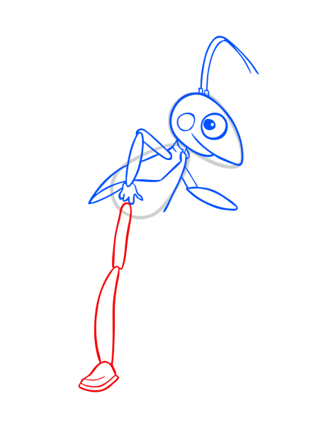 Рисуем кузнечика поэтапно