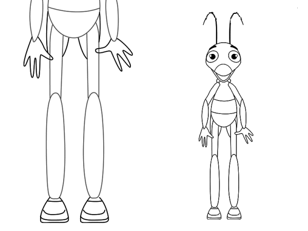 Кузя из лунтикарасскраска