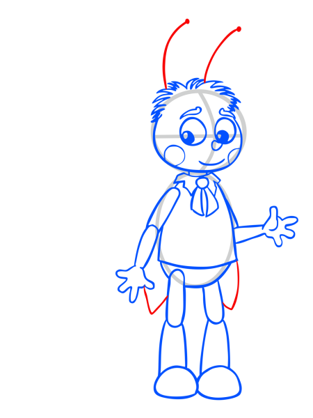 Герои мультика Лунтик Пчеленок