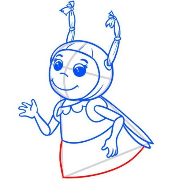 Мила из Лунтика раскраска