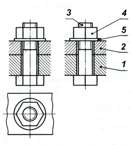 Болтовое соединение чертеж м20 l60 о