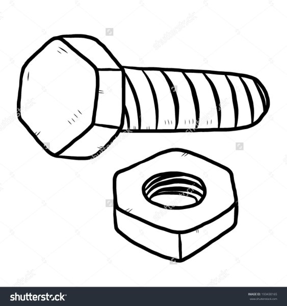 Гайка раскраска для детей