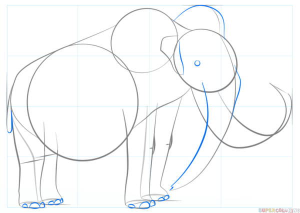 Рисование мамонта