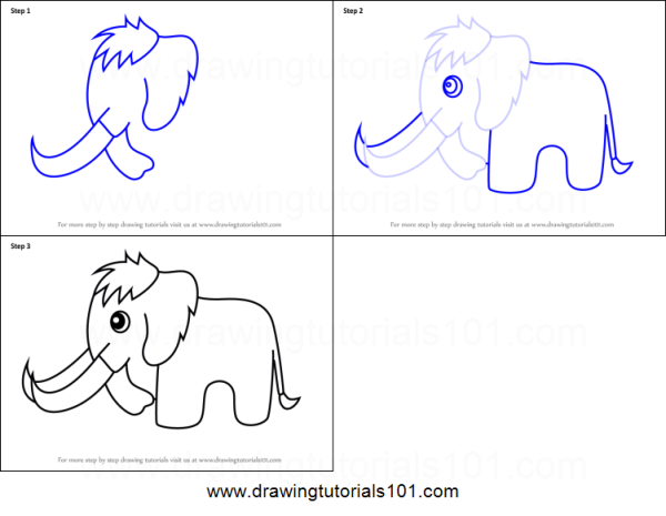 Нарисовать мамонта