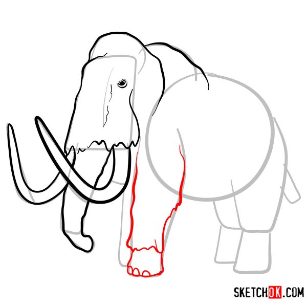 Рисование мамонта