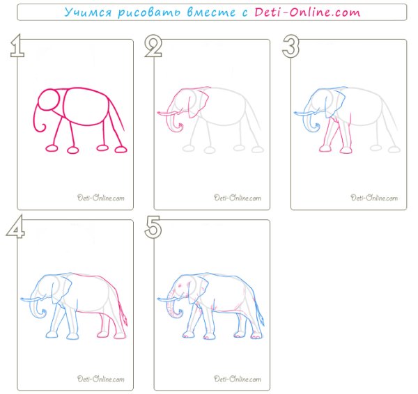 Мамонт карандашом