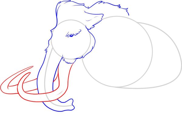 Мамонт карандашом легко