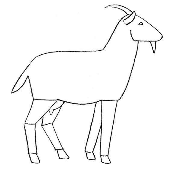 Коза для рисования