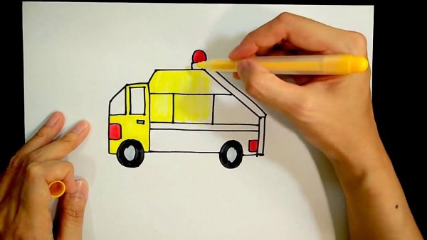 Мусоровоз контур