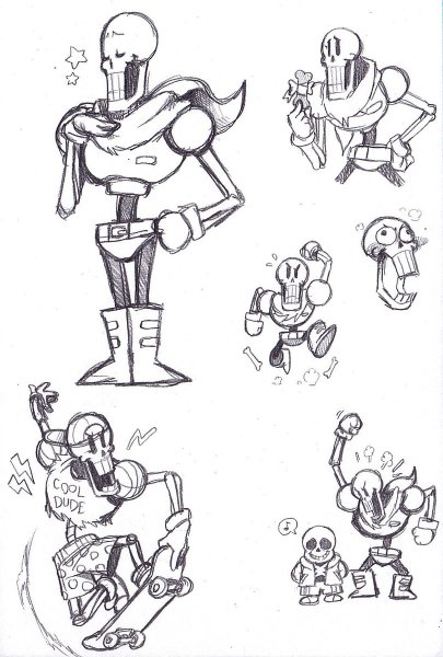 Папирус из андертейл поэтапно