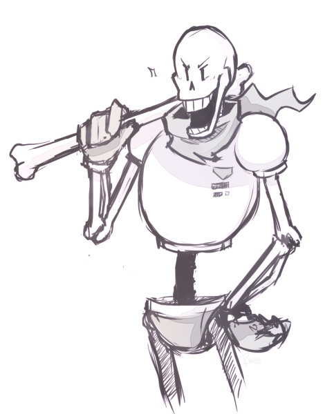 Disbelief Papyrus раскраска