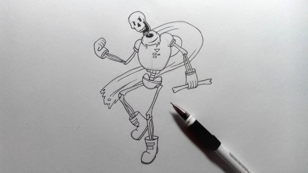 Рисунки поэтапно Папирус