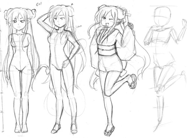 Аниме тело девочки