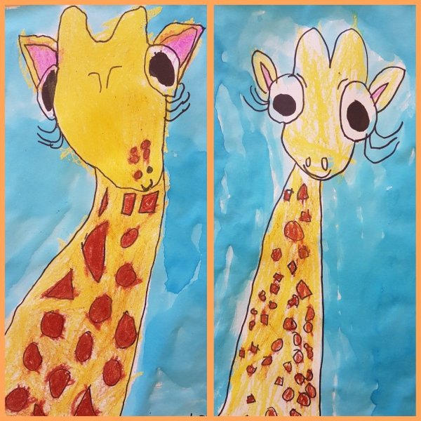 Рисование жирафа в средней группе