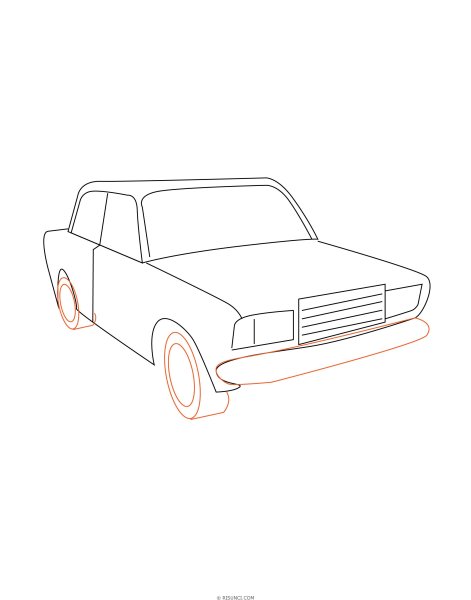 ВАЗ 2107 карандашом