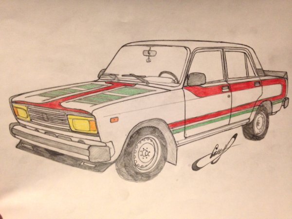 ВАЗ 2105 рисунок
